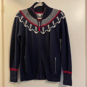 Nautica Anchor Full Zip Sweater